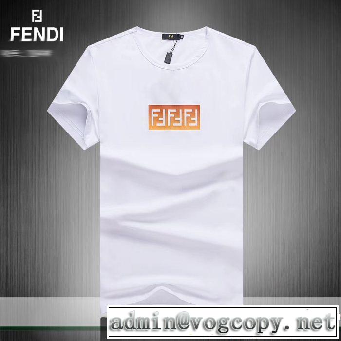 夏大人気のアイテム FENDI フェンディ 半袖Tシャツ  3色可選 スタイルUPして着こなす