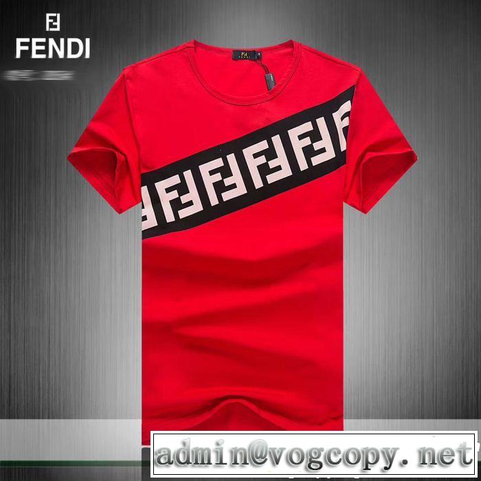 3色可選 季節感をプラス人気商品 夏の王道　適度な上品さ FENDI フェンディ 半袖Tシャツ