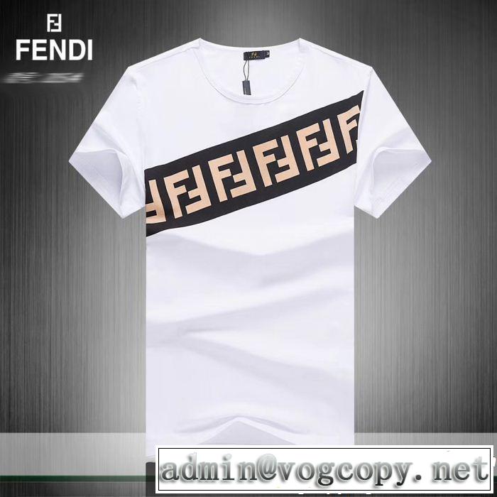 3色可選 季節感をプラス人気商品 夏の王道　適度な上品さ FENDI フェンディ 半袖Tシャツ