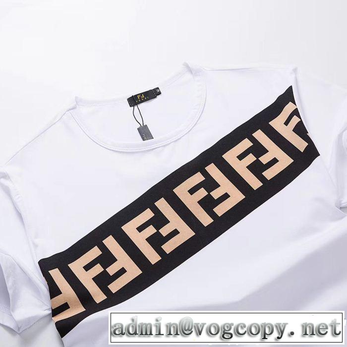 3色可選 季節感をプラス人気商品 夏の王道　適度な上品さ FENDI フェンディ 半袖Tシャツ