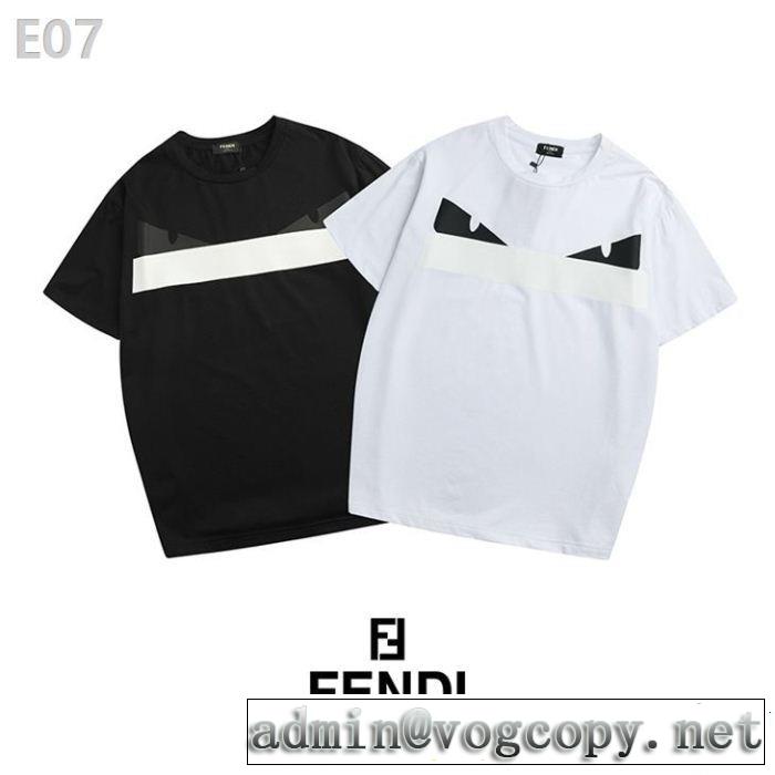 大人の可愛さを引き立て スタイルアップ上品 FENDI フェンディ半袖Tシャツ 2色可選