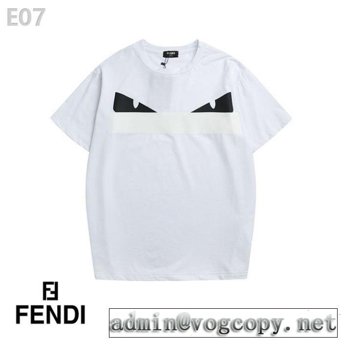 大人の可愛さを引き立て スタイルアップ上品 FENDI フェンディ半袖Tシャツ 2色可選