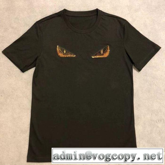 2019夏色っぽさ FENDI フェンディ半袖Tシャツ 夏らしい品格が漂う 新しい斬新なスタイル