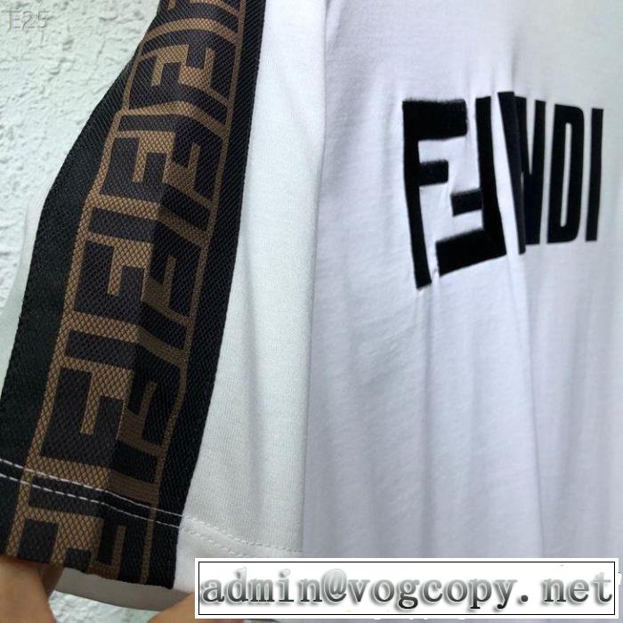 優しげ人気アイテム FENDI フェンディ半袖Tシャツ きれいめ派に上質 大人っぽく着こなせる