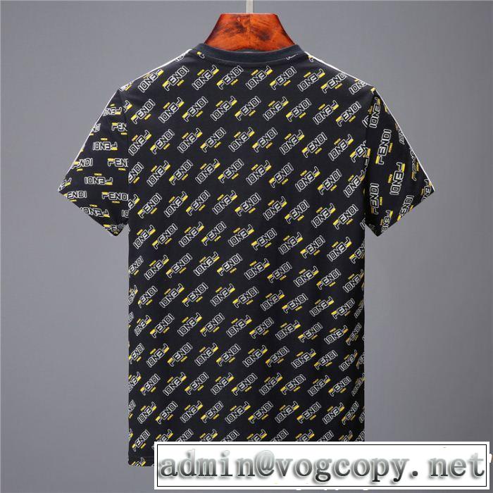 半袖Tシャツ 2色可選 大人可愛いスタイル切りっぱなしデザイン  FENDI フェンディ