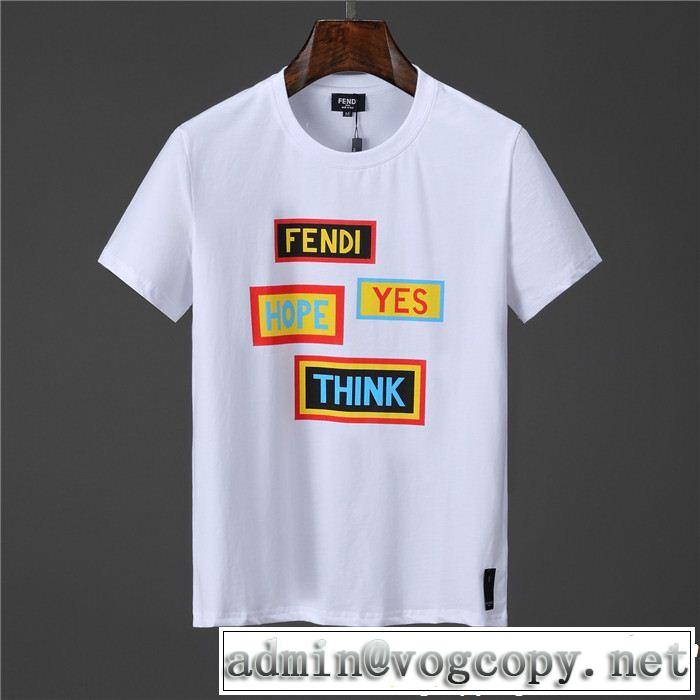 旬の気分を絶妙に  FENDI フェンディ半袖Tシャツ 2色可選 カジュアルを一歩大人に