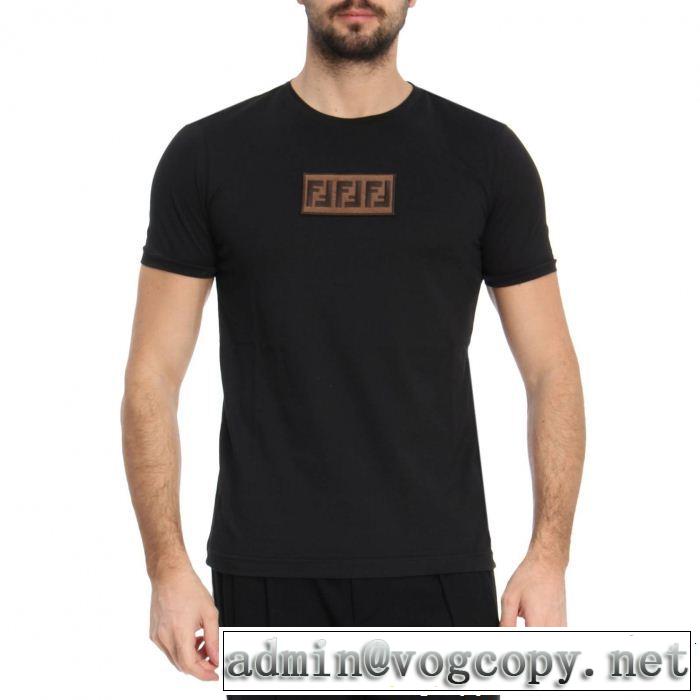 2019即旬な装いに 2色可選 夏の王道　適度な上品さ FENDI フェンディ半袖Tシャツ