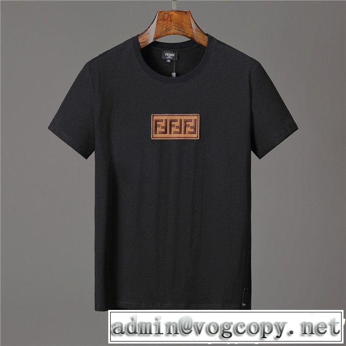 2019即旬な装いに 2色可選 夏の王道　適度な上品さ FENDI フェンディ半袖Tシャツ