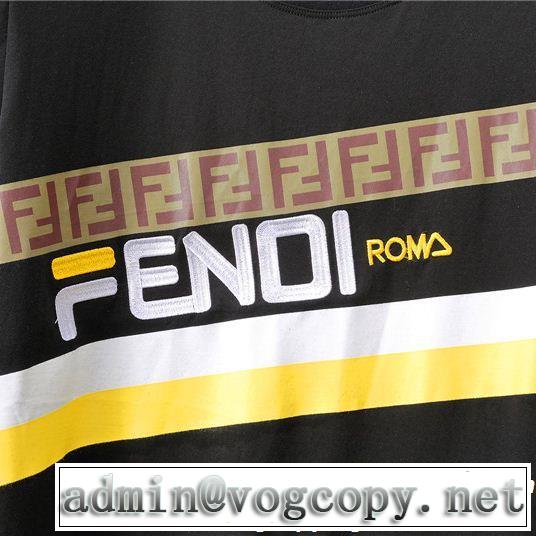 一気にトレンド感満載な着こなし 特に注目したい FENDI フェンディ半袖Tシャツ 2色可選
