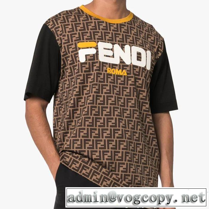 軽やかな素材感 FENDI フェンディ半袖Tシャツ 2色可選 今年の正解大人気新作 快適な着心地