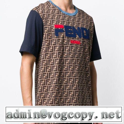 軽やかな素材感 FENDI フェンディ半袖Tシャツ 2色可選 今年の正解大人気新作 快適な着心地