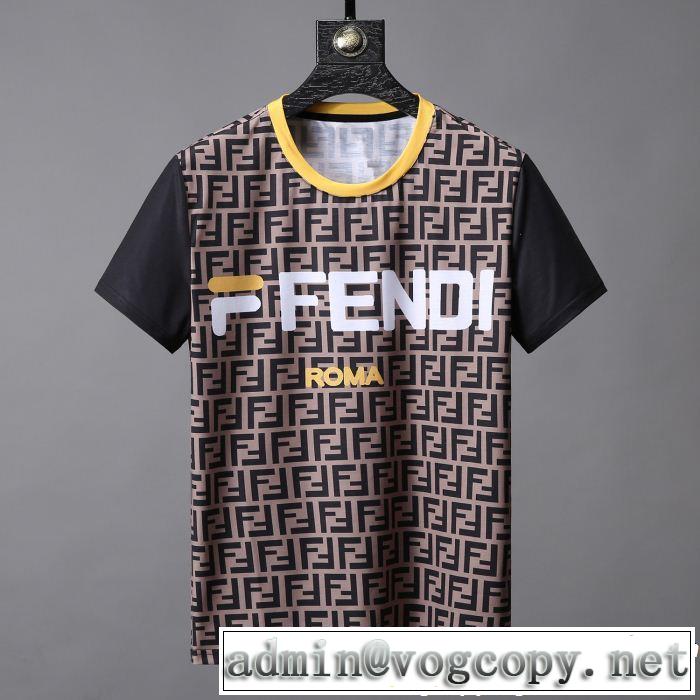 軽やかな素材感 FENDI フェンディ半袖Tシャツ 2色可選 今年の正解大人気新作 快適な着心地