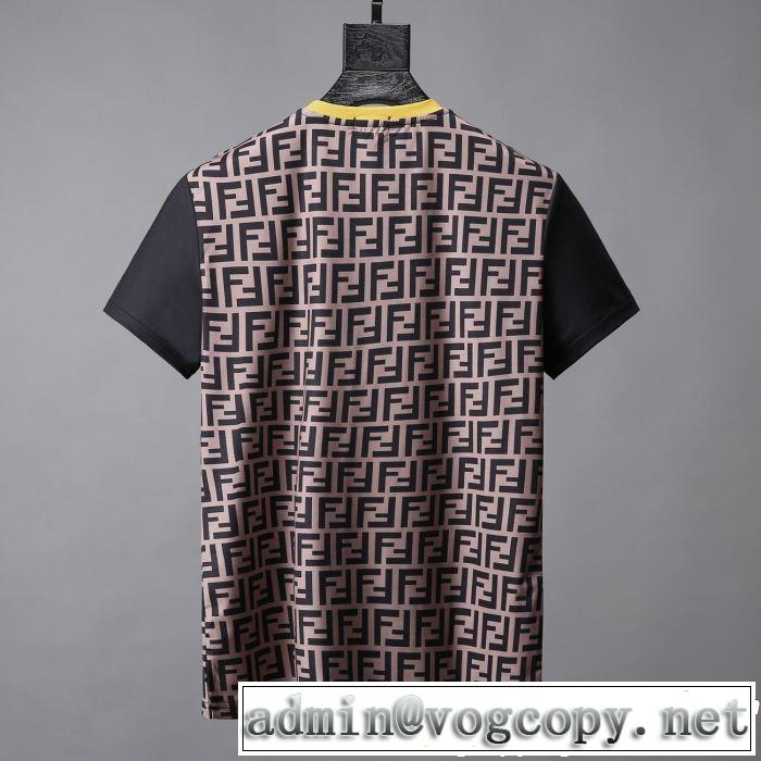 軽やかな素材感 FENDI フェンディ半袖Tシャツ 2色可選 今年の正解大人気新作 快適な着心地