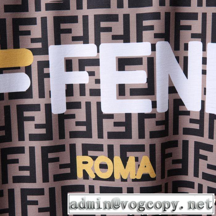 軽やかな素材感 FENDI フェンディ半袖Tシャツ 2色可選 今年の正解大人気新作 快適な着心地
