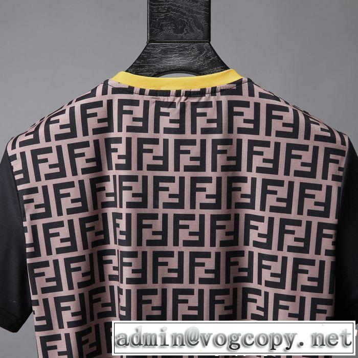 軽やかな素材感 FENDI フェンディ半袖Tシャツ 2色可選 今年の正解大人気新作 快適な着心地