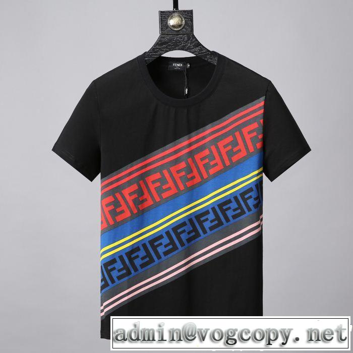 2色可選 半袖Tシャツ 春夏のトレンドアイテム 今季トレンドの限定アイテムFENDI フェンディ