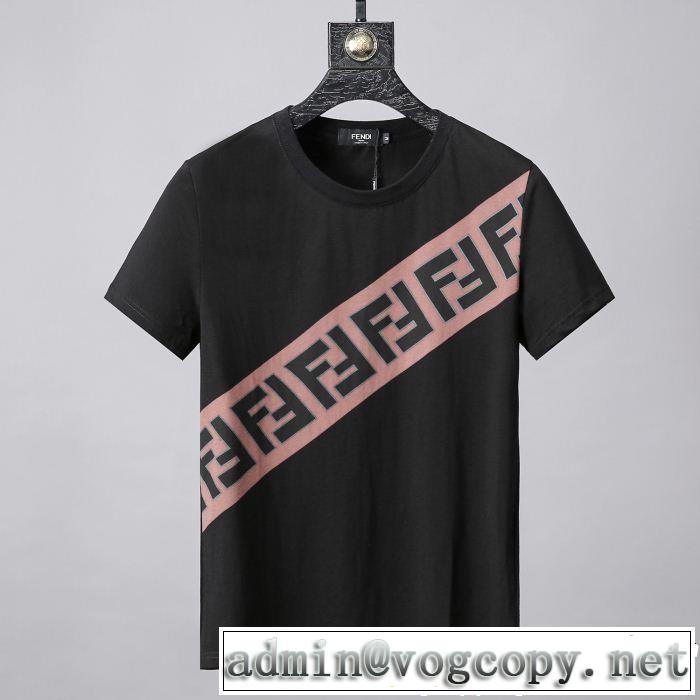 FENDI フェンディ半袖Tシャツ 2色可選 きれいめ上品に 今年の夏は着こなし 今年流大人っぽさ