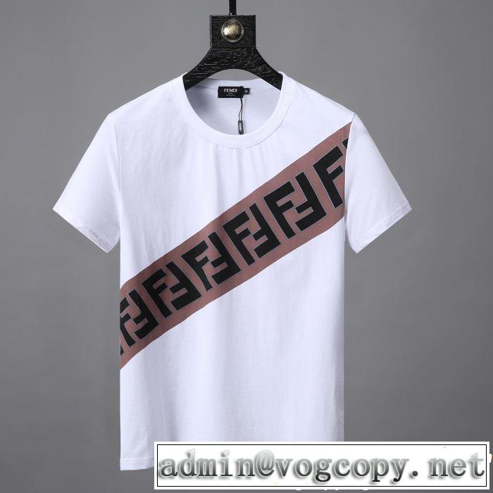 FENDI フェンディ半袖Tシャツ 2色可選 きれいめ上品に 今年の夏は着こなし 今年流大人っぽさ