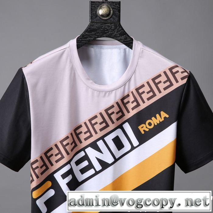 大人っぽく見せ新作 甘過ぎず大人な印象に FENDI フェンディ半袖Tシャツ 2色可選