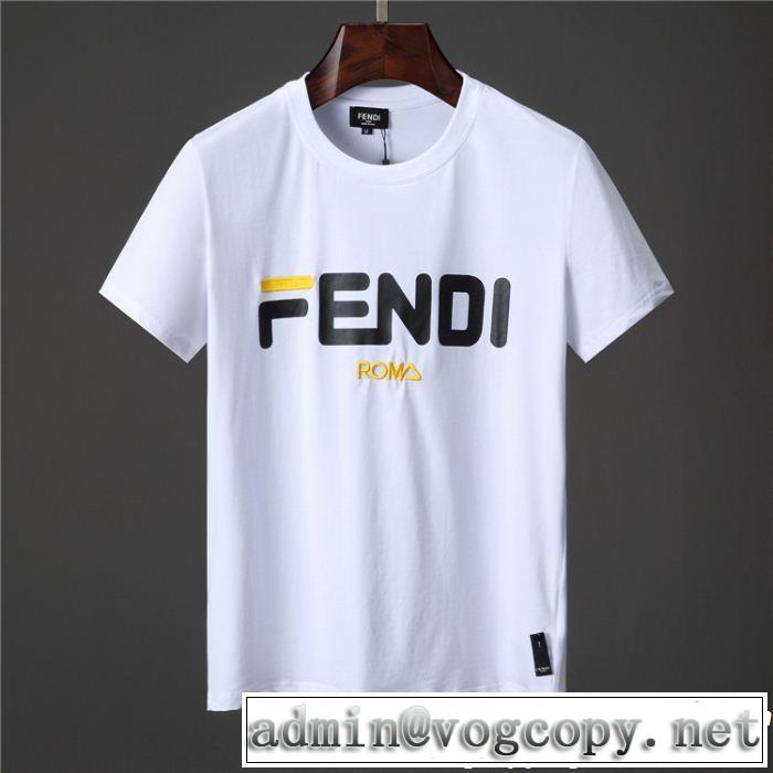 半袖Tシャツ FENDI フェンディ2色可選 涼しげに演出 今旬のシルエットバランス