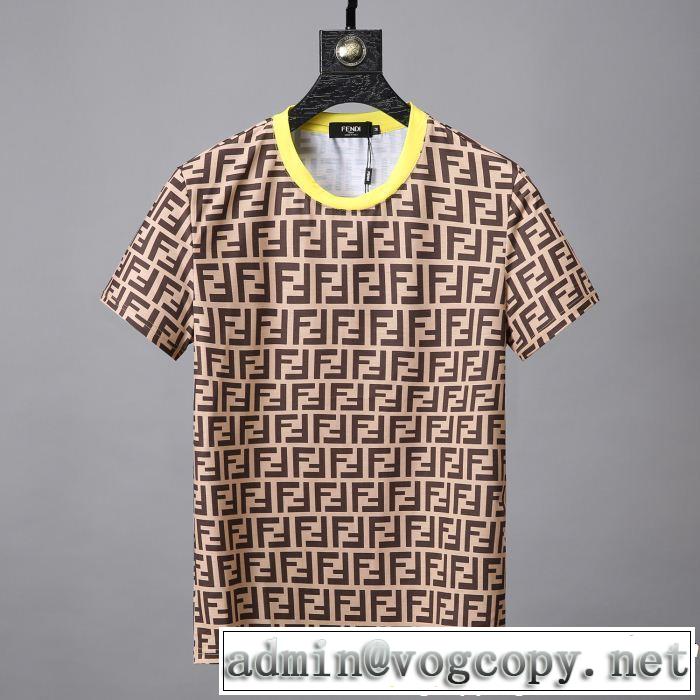 FENDI フェンディ半袖Tシャツ 大人の可愛さを引き立て ちょっと大人の印象 通勤の定番