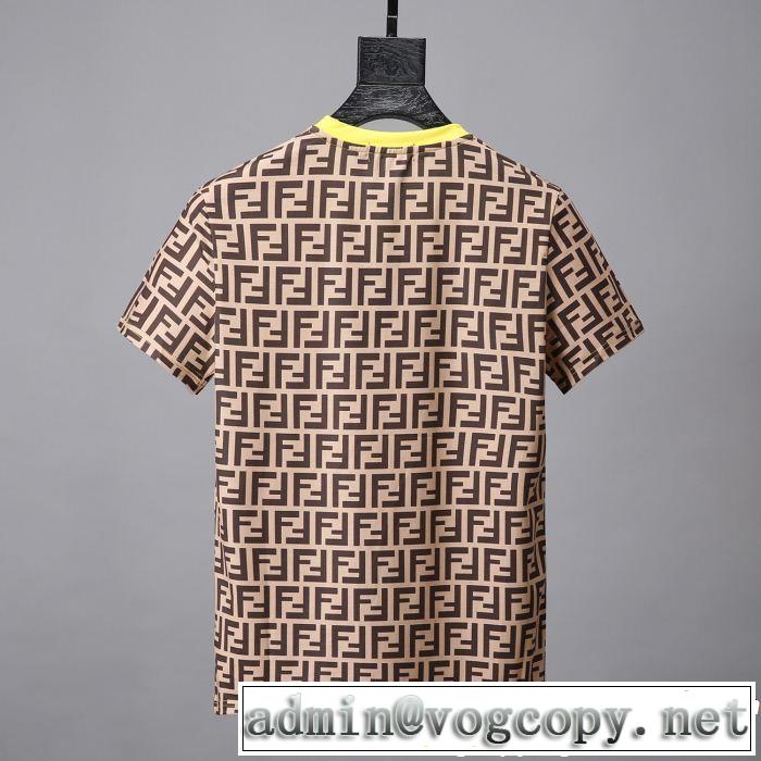 FENDI フェンディ半袖Tシャツ 大人の可愛さを引き立て ちょっと大人の印象 通勤の定番
