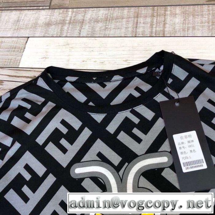サラサラの着心地  FENDI フェンディ半袖Tシャツ 爽やかすぎない大人の印象に