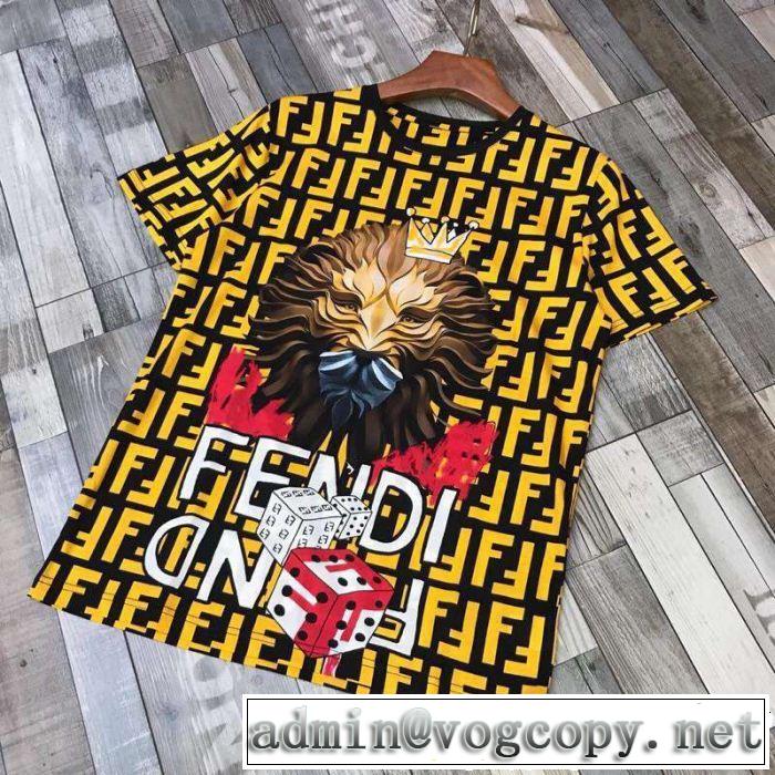 半袖Tシャツ 2色可選 FENDI フェンディ 2019夏色っぽさ 品のよさを感じさ 風通しのよい