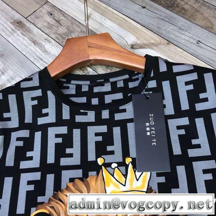 半袖Tシャツ 2色可選 FENDI フェンディ 2019夏色っぽさ 品のよさを感じさ 風通しのよい