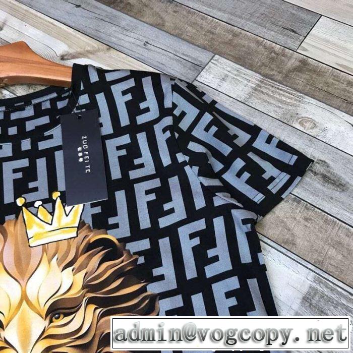 半袖Tシャツ 2色可選 FENDI フェンディ 2019夏色っぽさ 品のよさを感じさ 風通しのよい