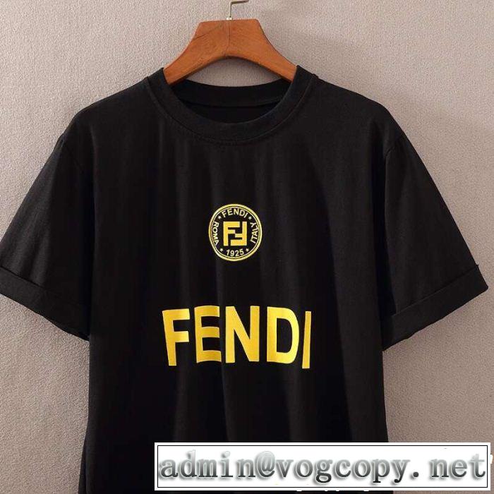 2019年春夏のトレンドアイテム 春夏の流行りトップス FENDI フェンディ半袖Tシャツ 2色可選