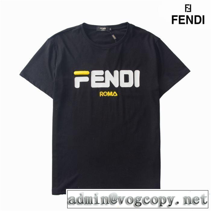 定番のスタイル春夏限定 2019春夏も引き続きトレンド FENDI フェンディ半袖Tシャツ 2色可選