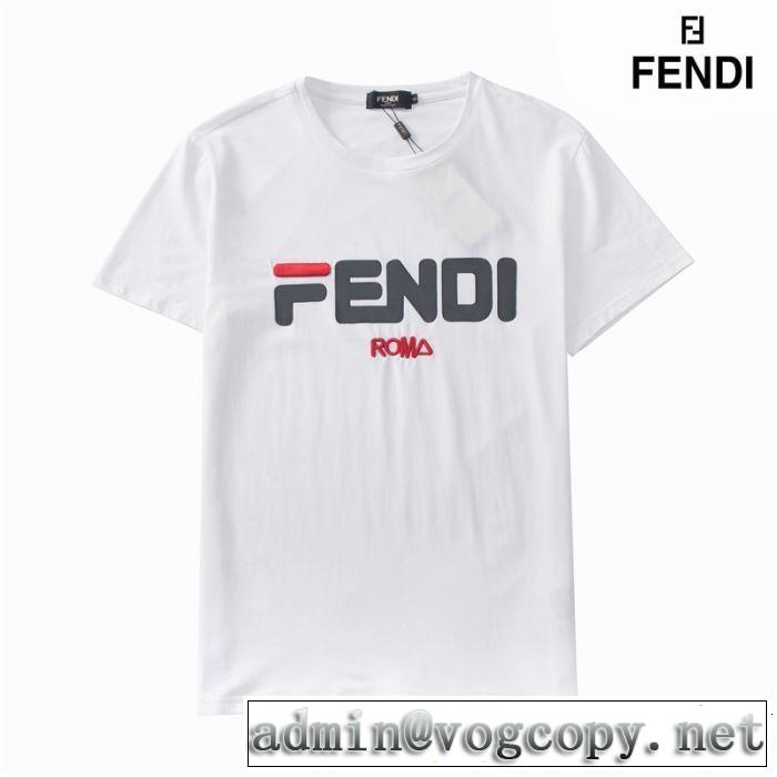 定番のスタイル春夏限定 2019春夏も引き続きトレンド FENDI フェンディ半袖Tシャツ 2色可選