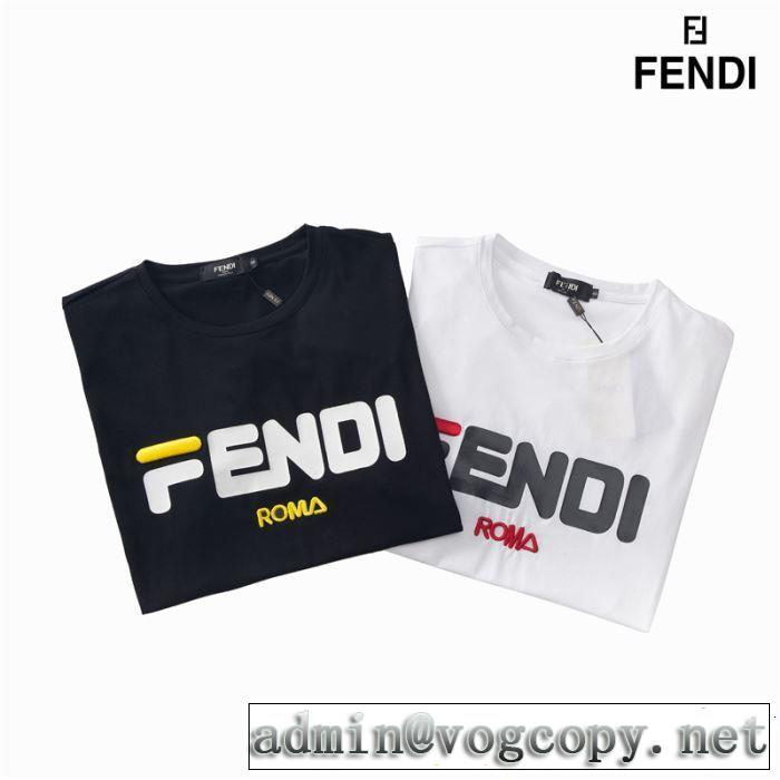 定番のスタイル春夏限定 2019春夏も引き続きトレンド FENDI フェンディ半袖Tシャツ 2色可選