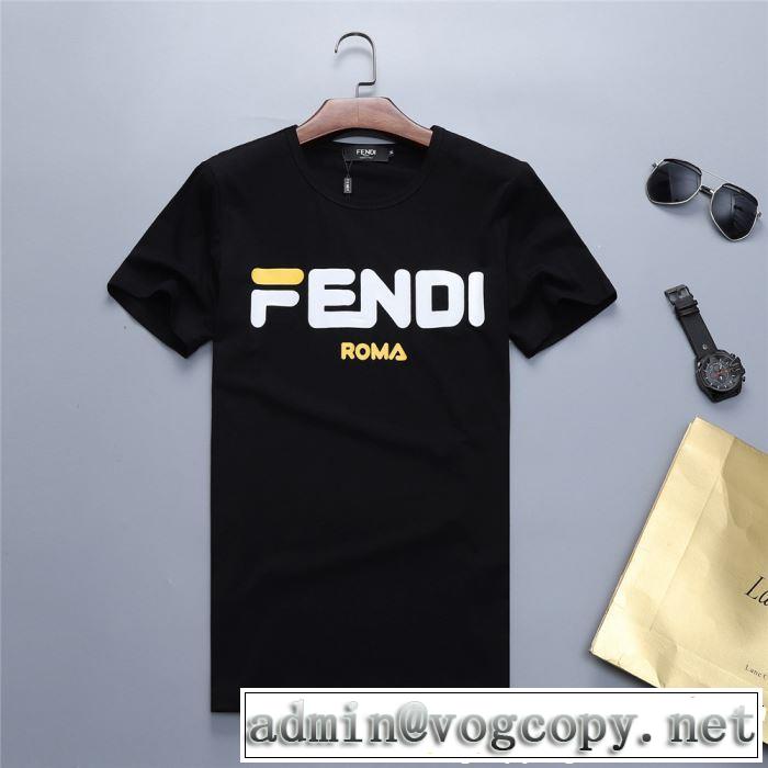 今年春夏ファション流行り FENDI フェンディ半袖Tシャツ 2色可選 2019夏ファション新品