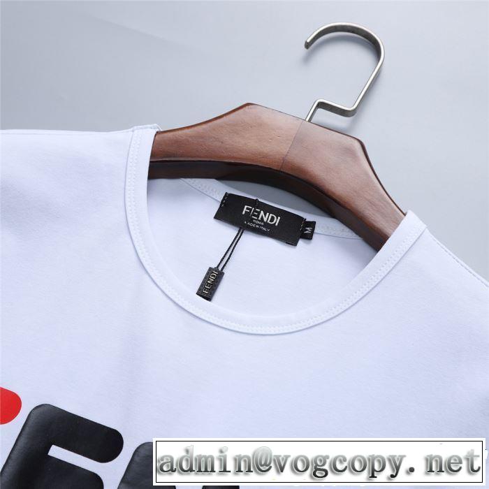 今年春夏ファション流行り FENDI フェンディ半袖Tシャツ 2色可選 2019夏ファション新品
