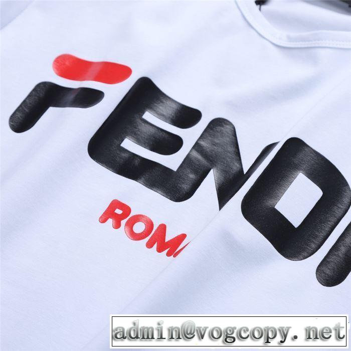 今年春夏ファション流行り FENDI フェンディ半袖Tシャツ 2色可選 2019夏ファション新品