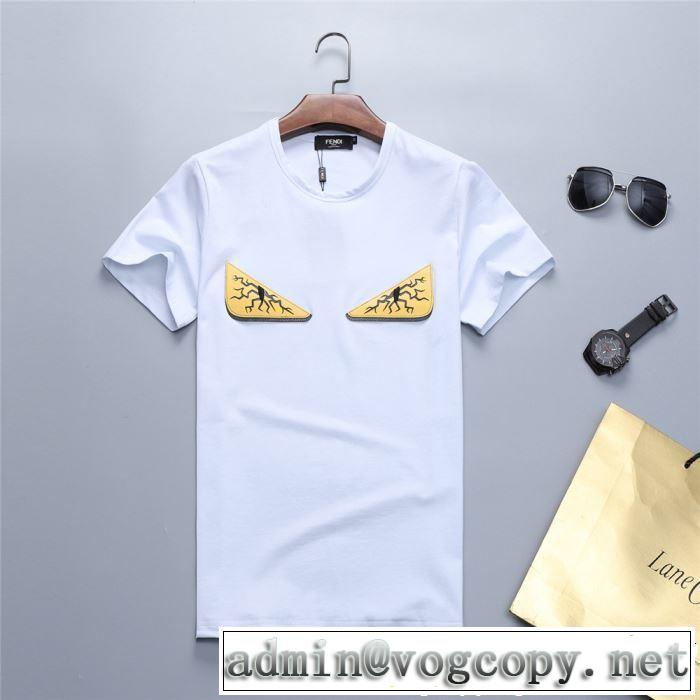 FENDI フェンディ半袖Tシャツ 2色可選 きちんと感をプラス 2019春夏トレンドアイテム