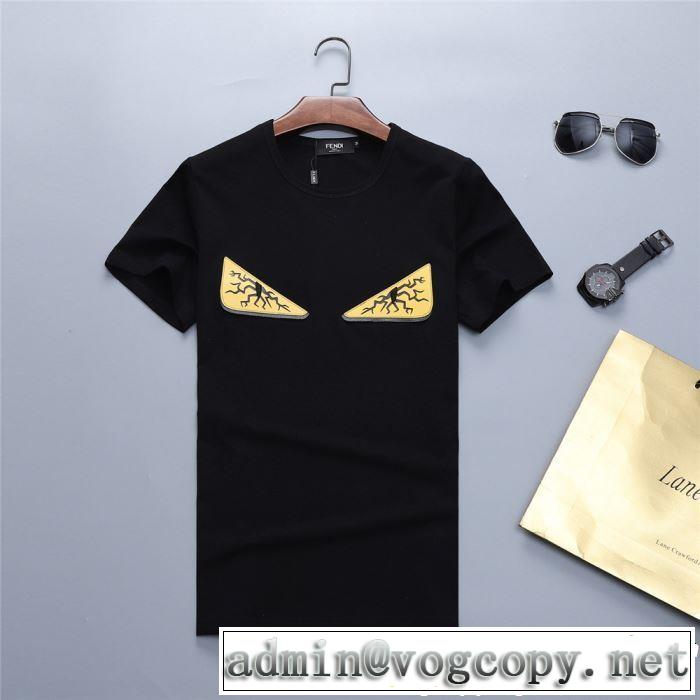 FENDI フェンディ半袖Tシャツ 2色可選 きちんと感をプラス 2019春夏トレンドアイテム