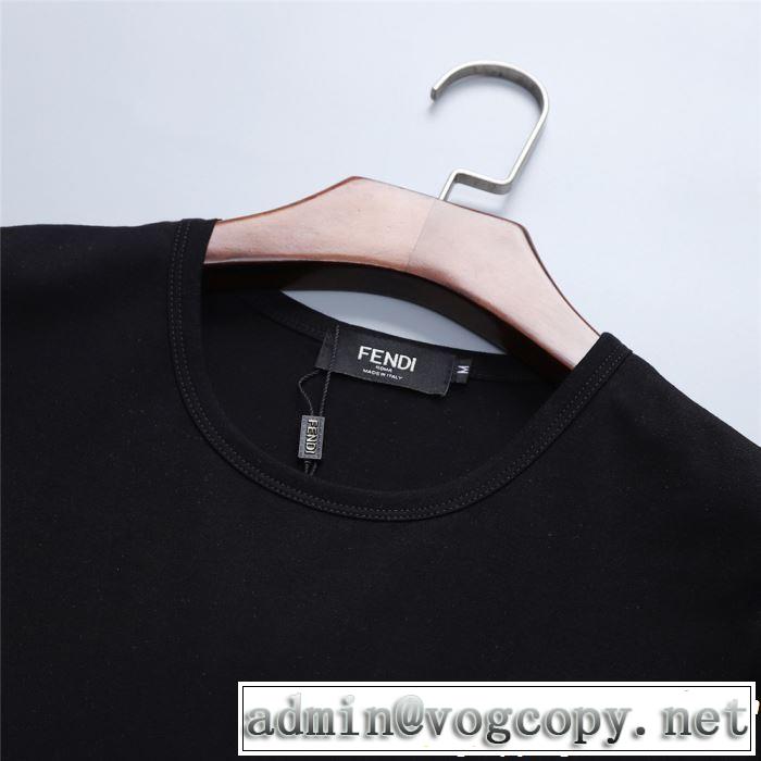 FENDI フェンディ半袖Tシャツ 2色可選 きちんと感をプラス 2019春夏トレンドアイテム