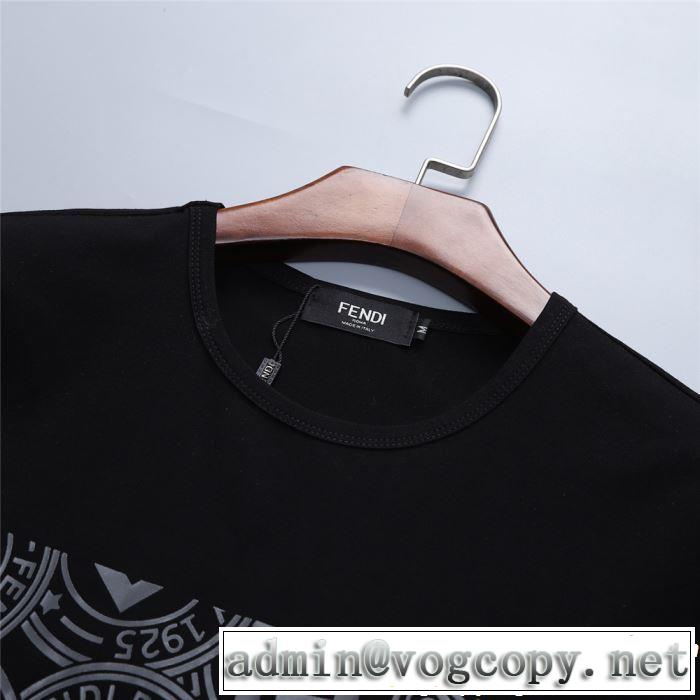 大人の余裕が漂う FENDI フェンディ半袖Tシャツ 2色可選 2019春夏人気トレンドアイテム