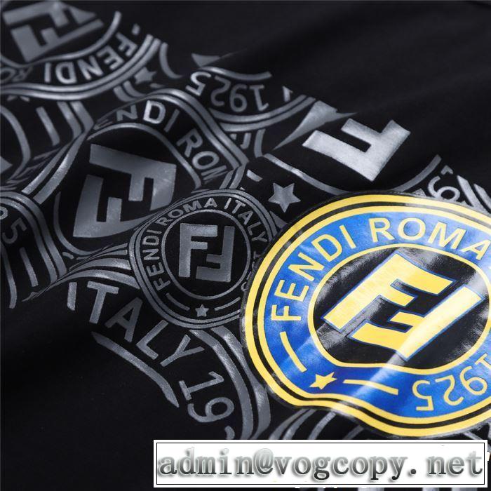 大人の余裕が漂う FENDI フェンディ半袖Tシャツ 2色可選 2019春夏人気トレンドアイテム