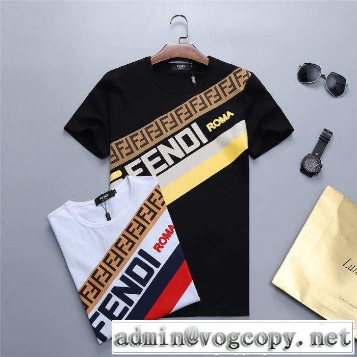 2色可選 半袖Tシャツ 夏らしい季節感 2019年夏の一押しファッションアイテム FENDI フェンディ