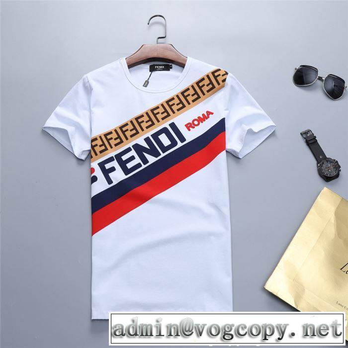 2色可選 半袖Tシャツ 夏らしい季節感 2019年夏の一押しファッションアイテム FENDI フェンディ