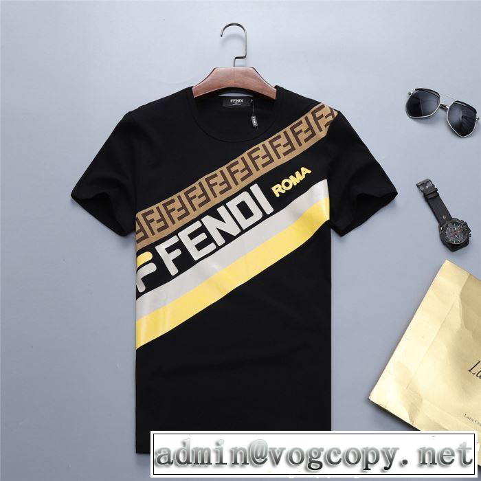 2色可選 半袖Tシャツ 夏らしい季節感 2019年夏の一押しファッションアイテム FENDI フェンディ