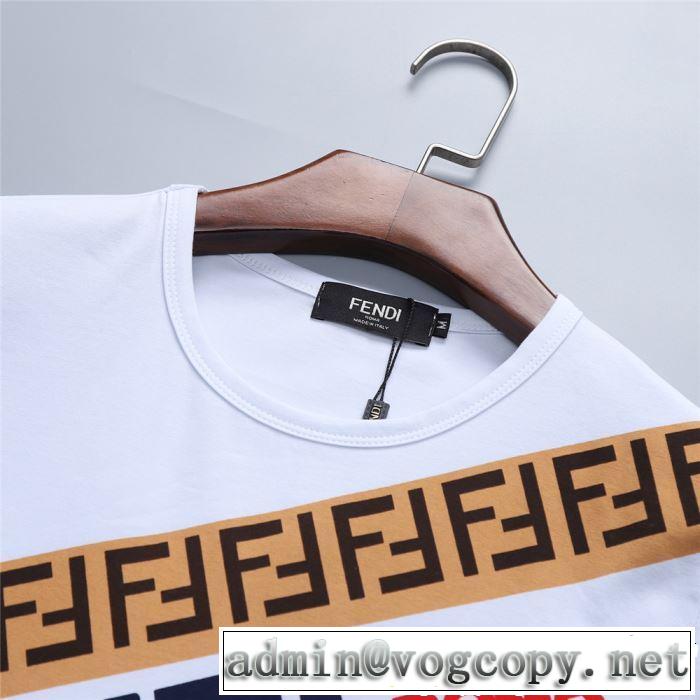 2色可選 半袖Tシャツ 夏らしい季節感 2019年夏の一押しファッションアイテム FENDI フェンディ