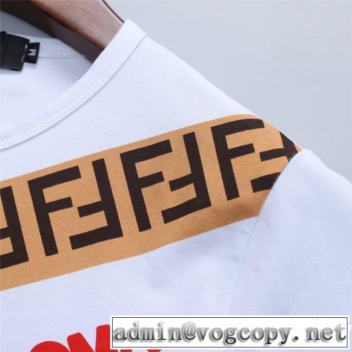 2色可選 半袖Tシャツ 夏らしい季節感 2019年夏の一押しファッションアイテム FENDI フェンディ