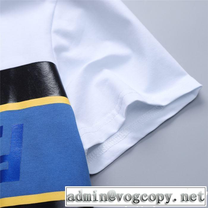 FENDI フェンディ半袖Tシャツ 2色可選 海外セレブは大人気 2019春夏は人気定番 きれいめ上品に