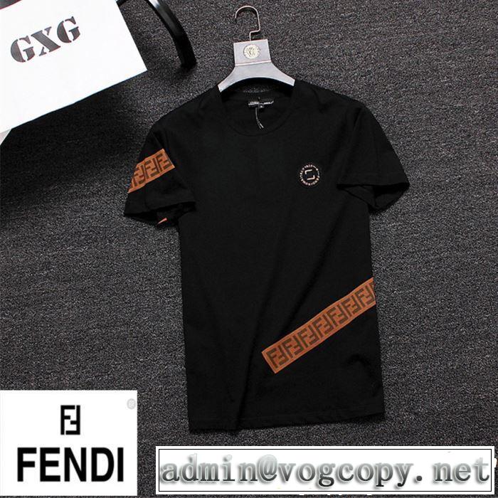 FENDI フェンディ半袖Tシャツ 3色可選 魅力的なカラー使い 抜け感のある夏着物 2019夏色っぽさ