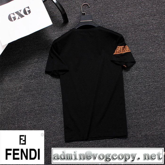FENDI フェンディ半袖Tシャツ 3色可選 魅力的なカラー使い 抜け感のある夏着物 2019夏色っぽさ